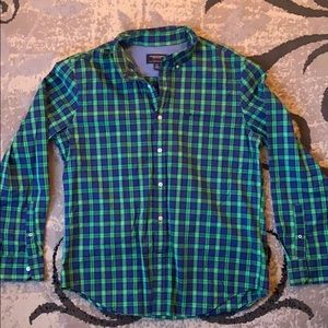American eagle men's long sleeve button up